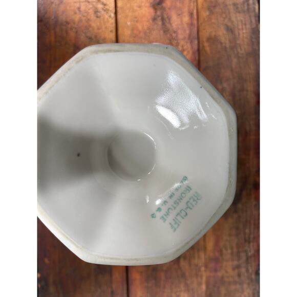 Vintage Red Cliff Ironstone Sauce Boat & Lid with Underplate (Grape) - Picture 8 of 10